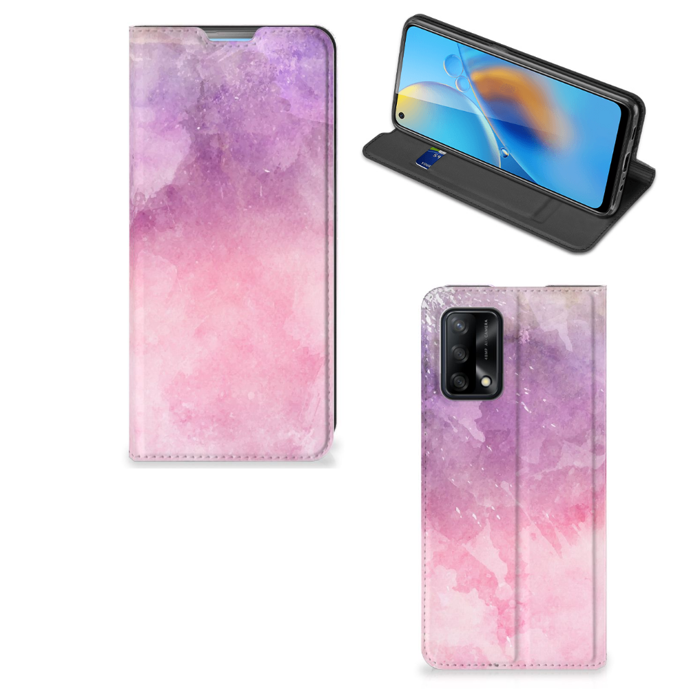Bookcase OPPO A74 4G Pink Purple Paint - B2C Telecom