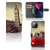 iPhone 13 Mini Flip Cover Londen met Big Ben en rode bus, ruimte voor 3 pasjes.