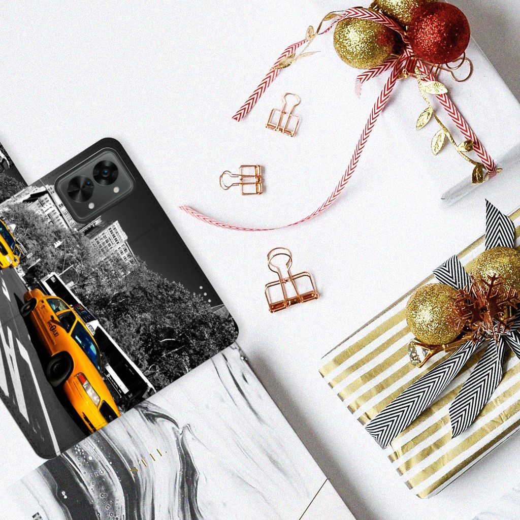 OnePlus Nord 2T Flip Cover New York Taxi