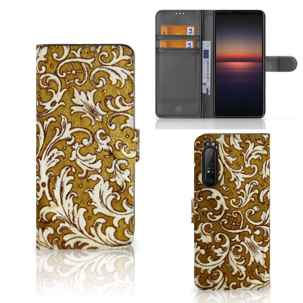 Wallet Case Sony Xperia 1 II Barok Goud