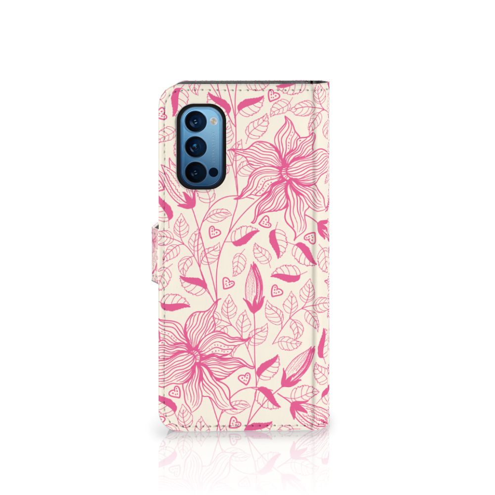 OPPO Reno 4 Pro 5G Hoesje Pink Flowers
