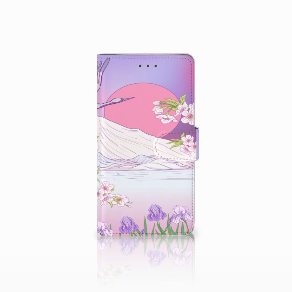 Samsung Galaxy J7 2016 Telefoonhoesje met Pasjes Bird Flying