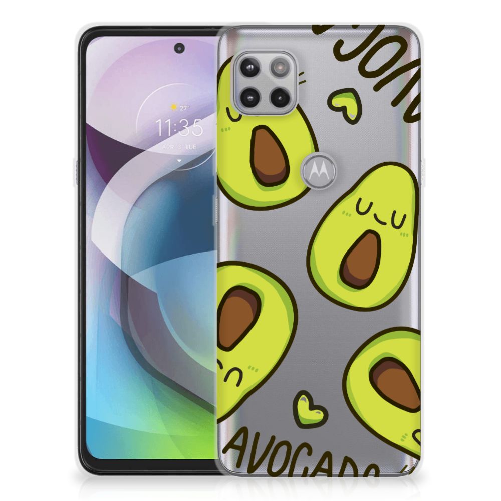 Motorola Moto G 5G Telefoonhoesje met Naam Avocado Singing