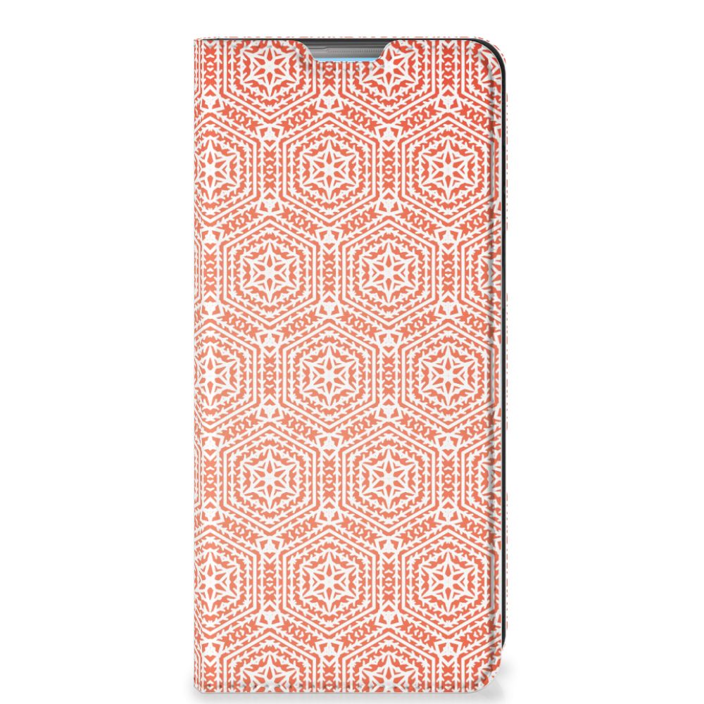 OPPO A74 4G Hoesje met Magneet Pattern Orange - B2C Telecom