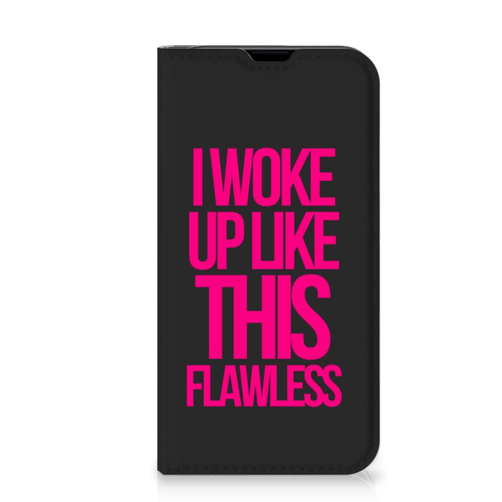 iPhone 13 Mini Hoesje met tekst Woke Up - Origineel Cadeau Zelf Maken