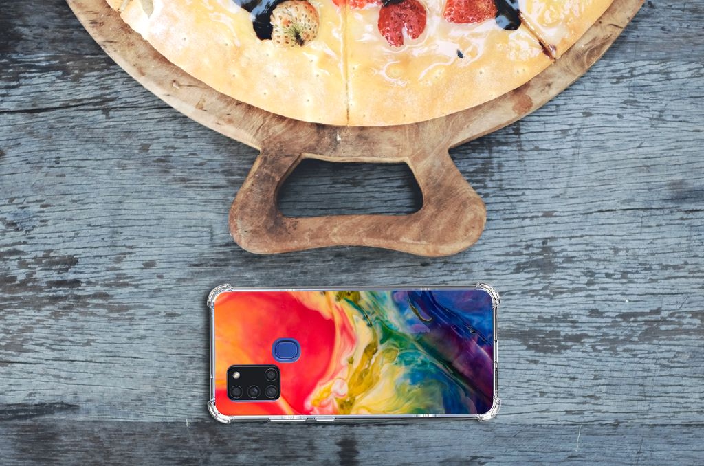 Back Cover Samsung Galaxy A21s Watercolor Dark B2C Telecom