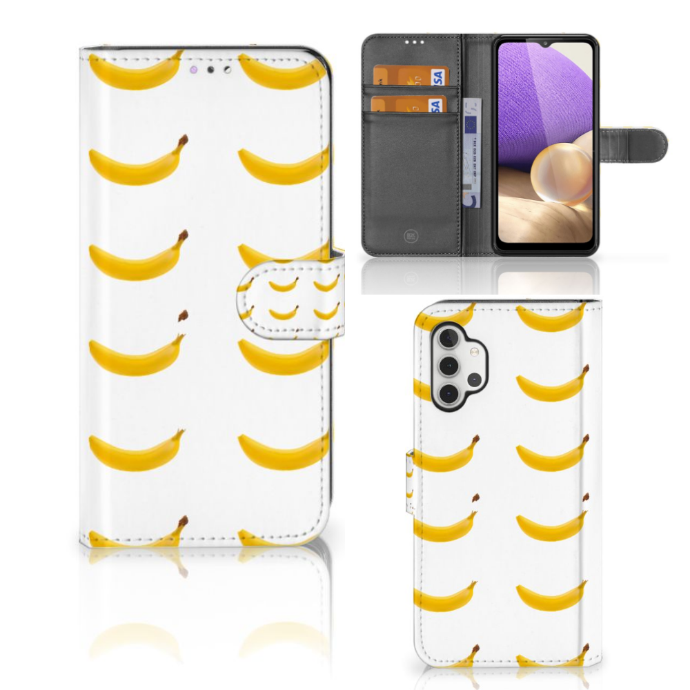 Samsung Galaxy A32 4G Book Cover Banana