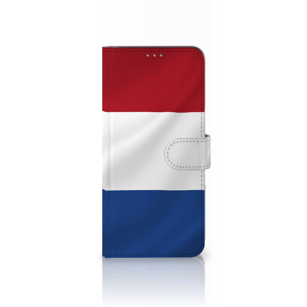 Motorola Moto G60 Bookstyle Case Nederlandse Vlag met artistiek design van de Nederlandse vlag.