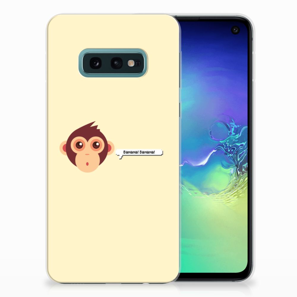 Samsung Galaxy S10e Telefoonhoesje met Naam Monkey