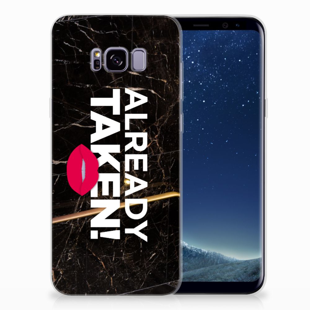 Samsung Galaxy S8 Plus Siliconen hoesje met naam Already Taken Black