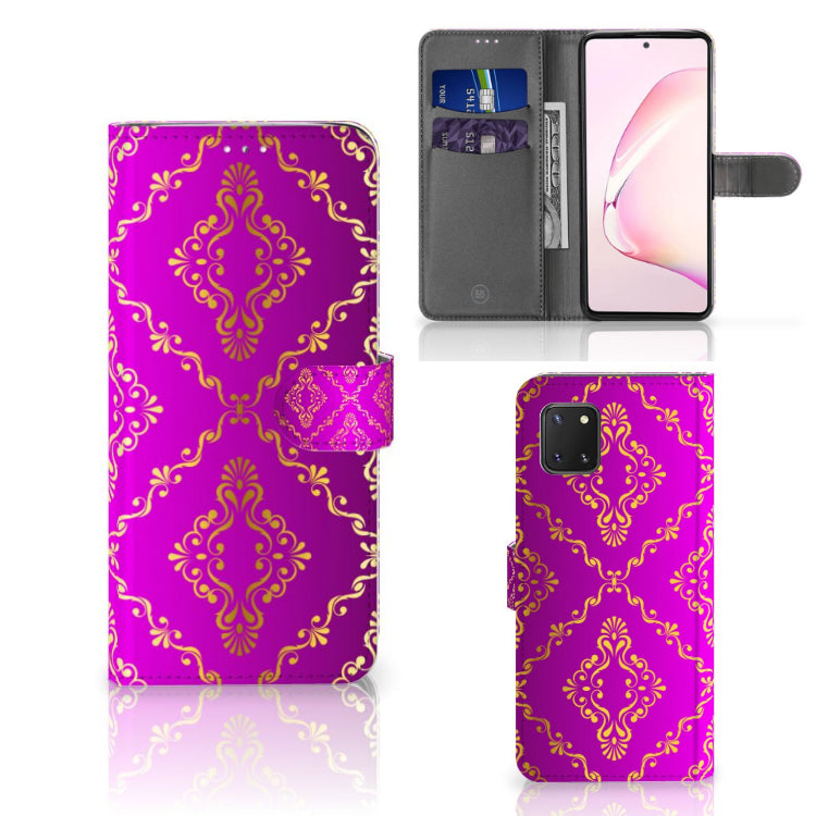 Wallet Case Samsung Note 10 Lite Barok Roze