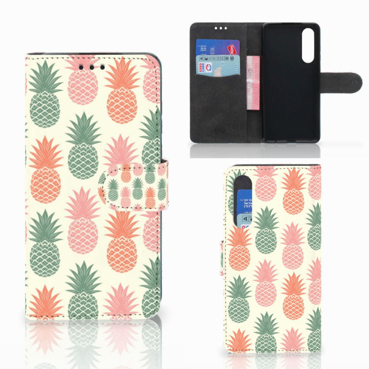 Huawei P30 Book Cover Ananas