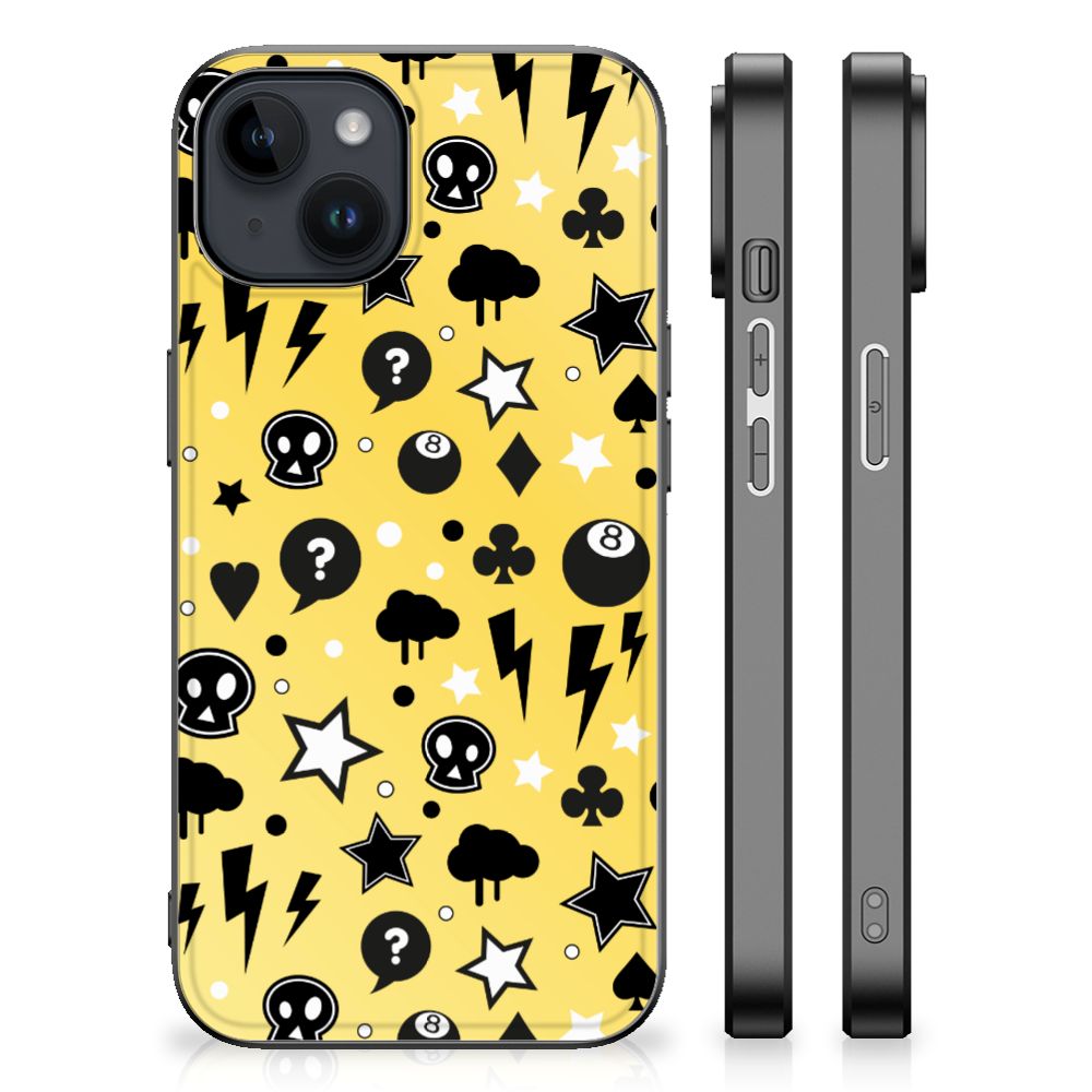Telefoonhoesje iPhone 15 Plus Punk Geel