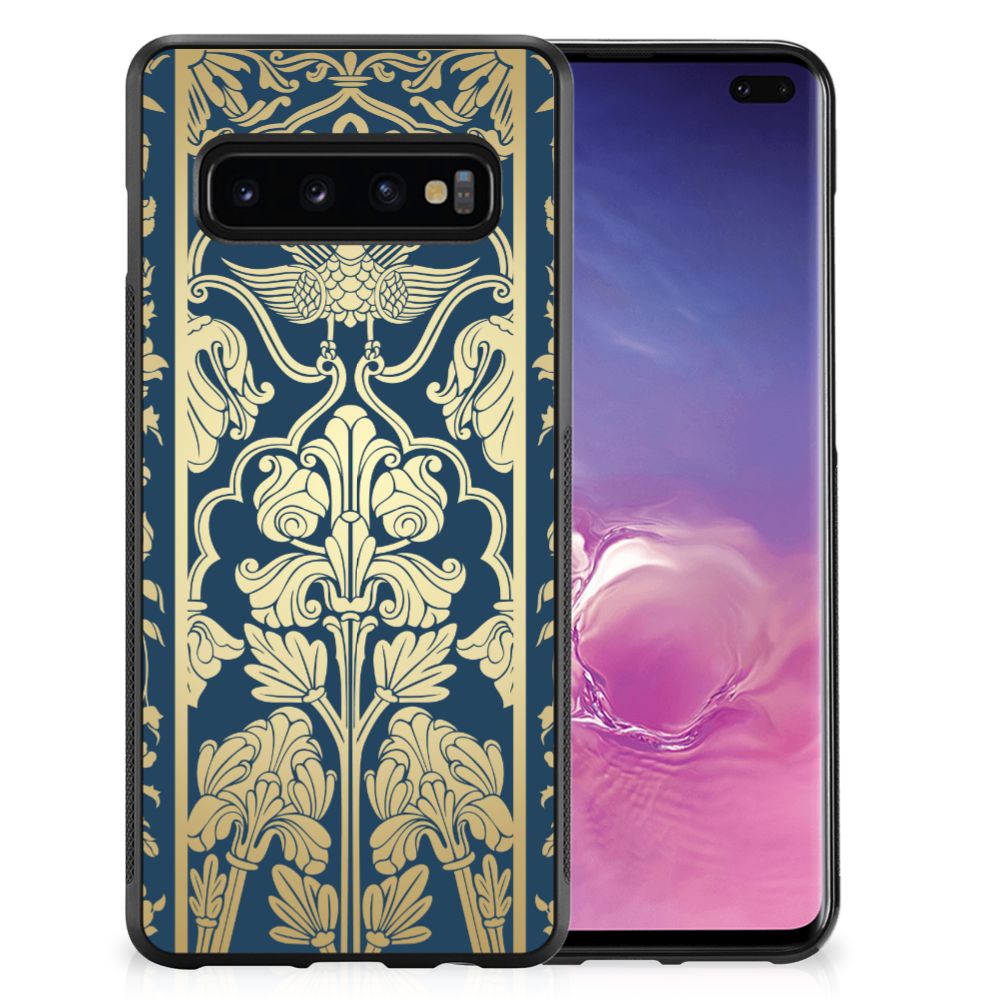 Samsung Galaxy S10+ Skin Case Beige Flowers