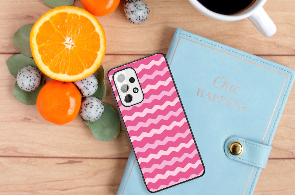 Samsung Galaxy A73 Back Case Waves Pink B2C Telecom