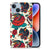 Siliconen Hoesje met foto voor Apple iPhone 14 Old Skool met vintage tattoo ontwerp van rozen en draken.