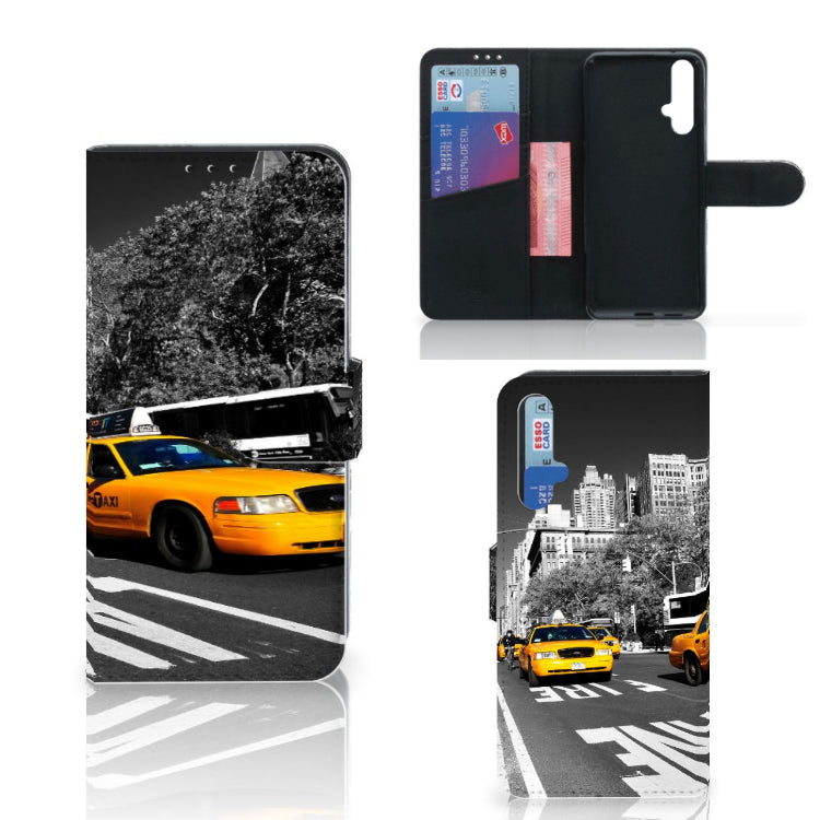 Honor 20 Flip Cover New York Taxi