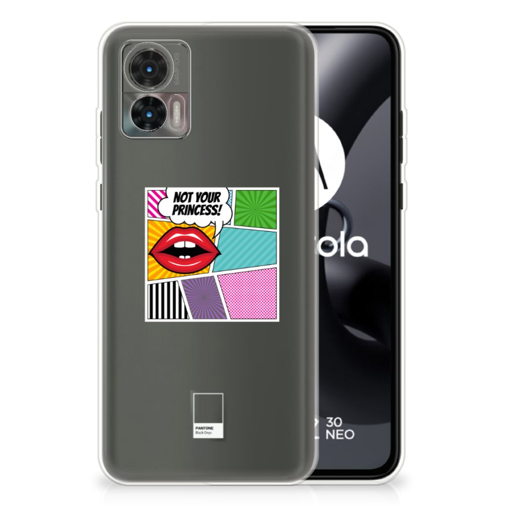 Motorola Edge 30 Neo Silicone Back Cover Popart Princess B2C Telecom