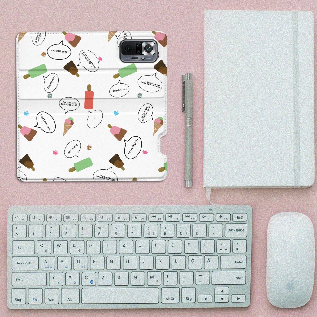 Xiaomi Redmi Note 10 Pro Flip Style Cover IJsjes - B2C Telecom