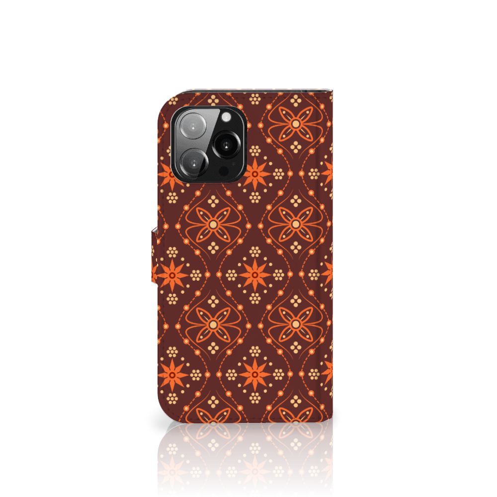 iPhone 13 Pro Max Telefoon Hoesje Batik Brown