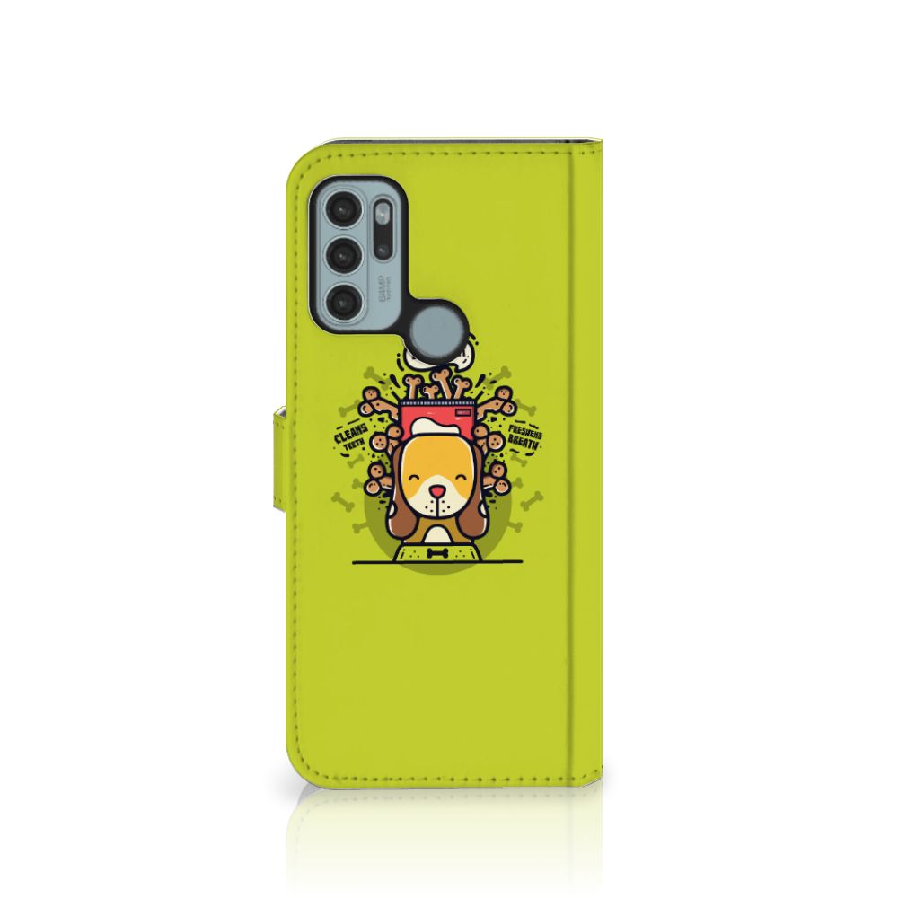 Motorola Moto G60s Leuk Hoesje Doggy Biscuit