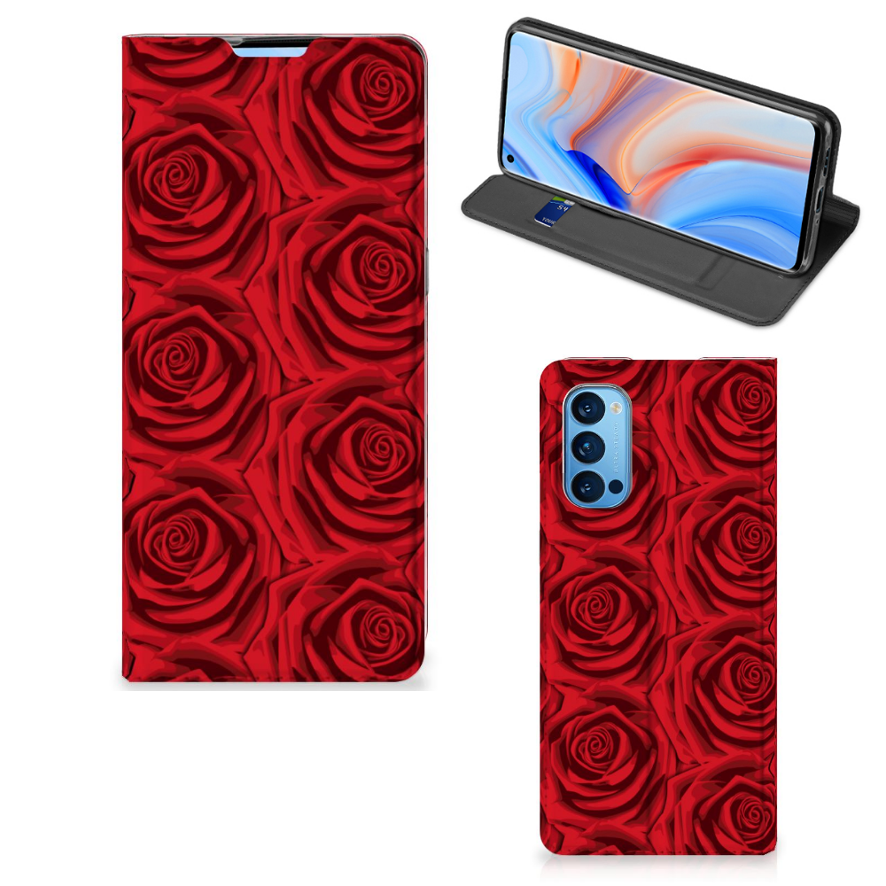 OPPO Reno4 Pro 5G Smart Cover Red Roses - B2C Telecom