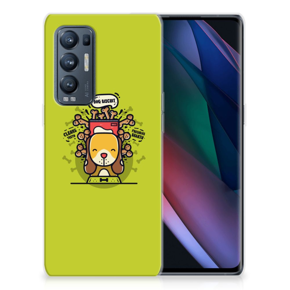 OPPO Find X3 Neo Telefoonhoesje met Naam Doggy Biscuit B2C Telecom