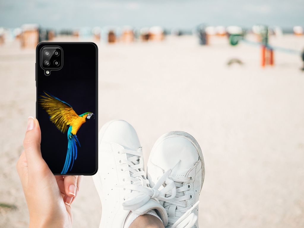 Samsung Galaxy A12 Dierenprint Telefoonhoesje Papegaai B2C Telecom