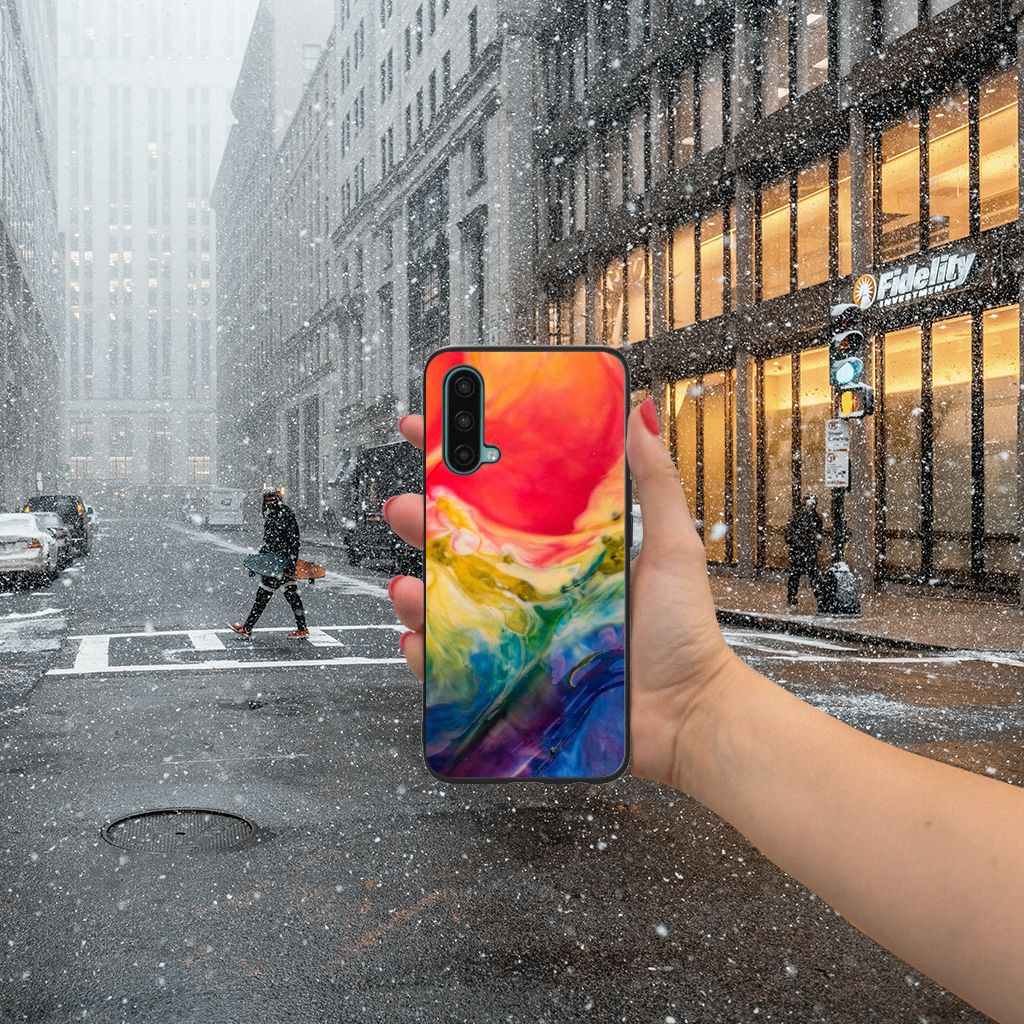 Kleurrijke Telefoonhoesje OnePlus Nord CE 5G Watercolor Dark B2C Telecom