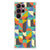 Samsung Galaxy S23 Ultra Doorzichtige Silicone Hoesje Funky Retro