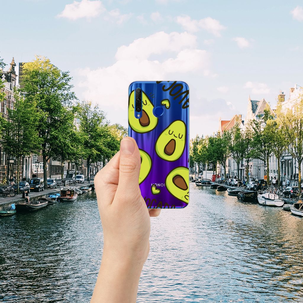 Honor 20 Lite Telefoonhoesje met Naam Avocado Singing