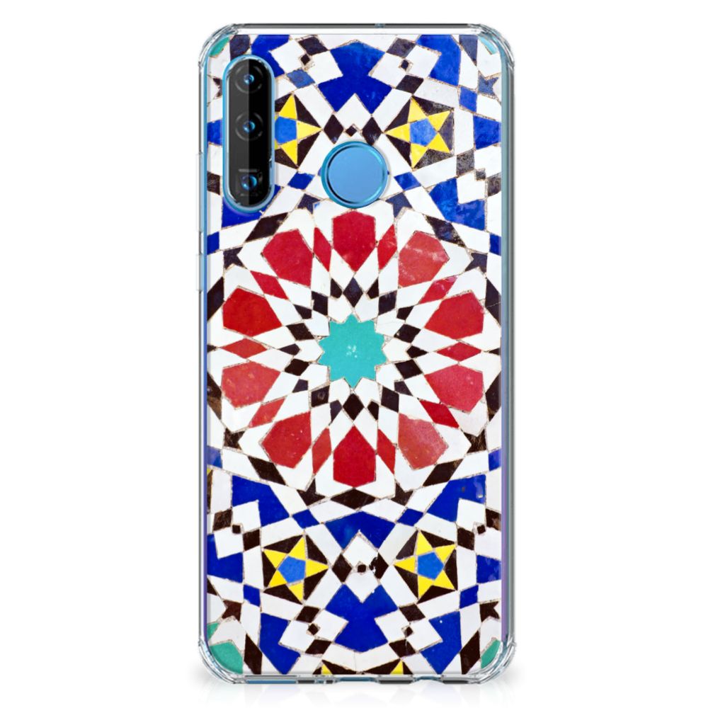 Huawei P30 Lite Anti-Shock Hoesje Mozaïek