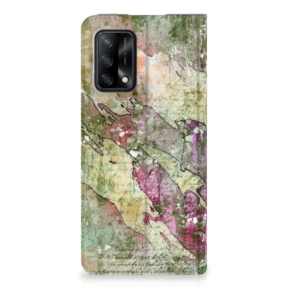 Bookcase OPPO A74 4G Letter Painting - B2C Telecom