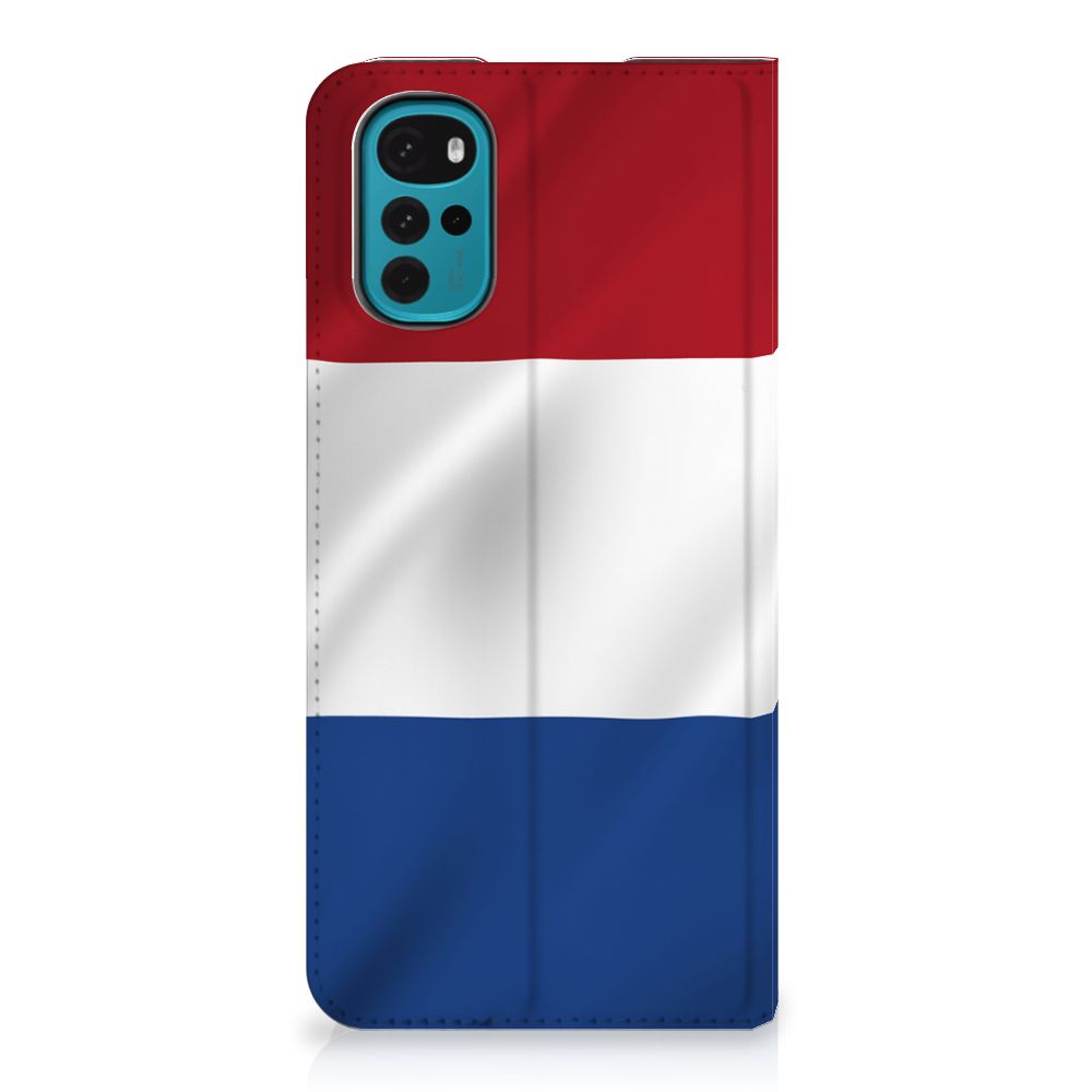 Motorola Moto G22 Standcase Nederlandse Vlag - B2C Telecom
