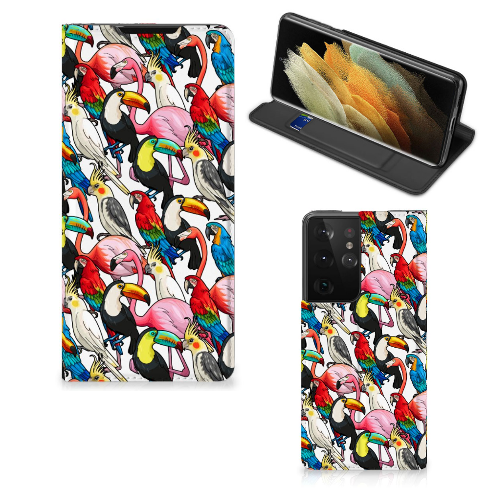 Samsung Galaxy S21 Ultra Hoesje maken Birds - B2C Telecom
