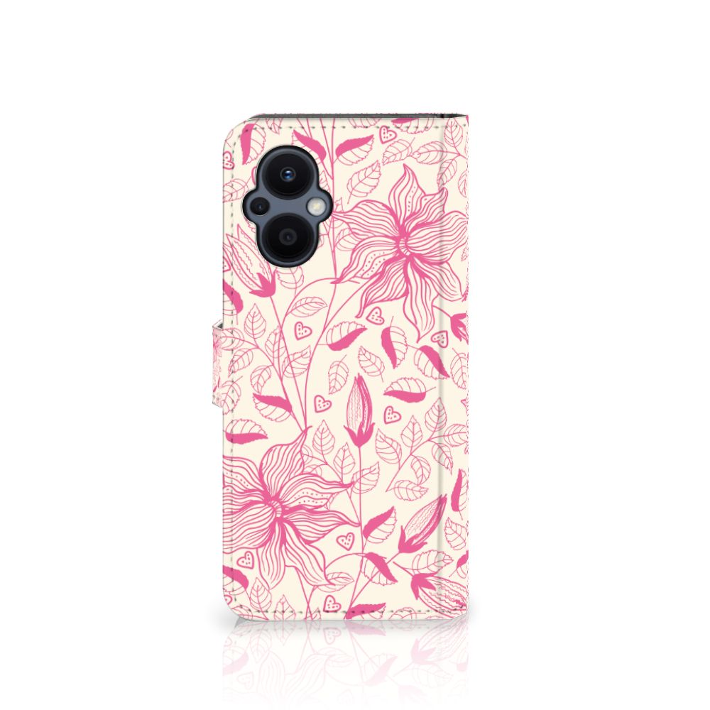 OPPO Reno 8 Lite | OnePlus Nord N20 Hoesje Pink Flowers