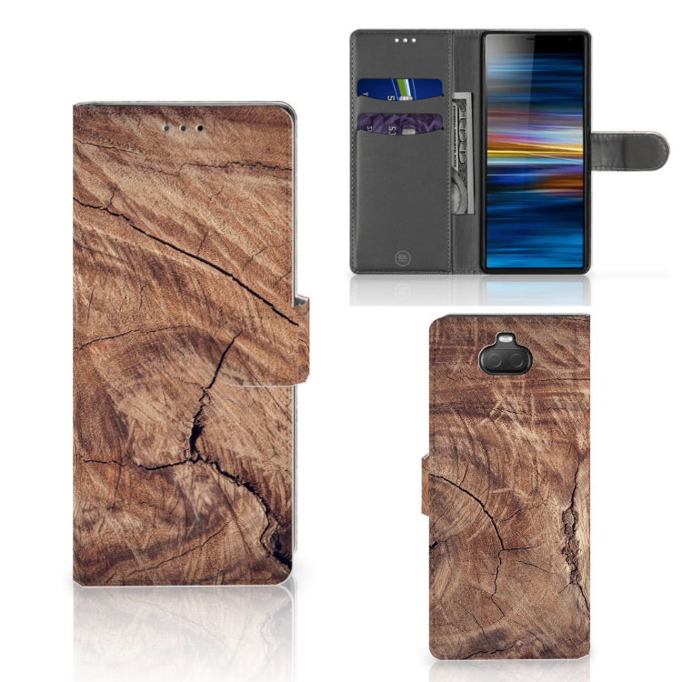 Sony Xperia 10 Book Style Case Tree Trunk