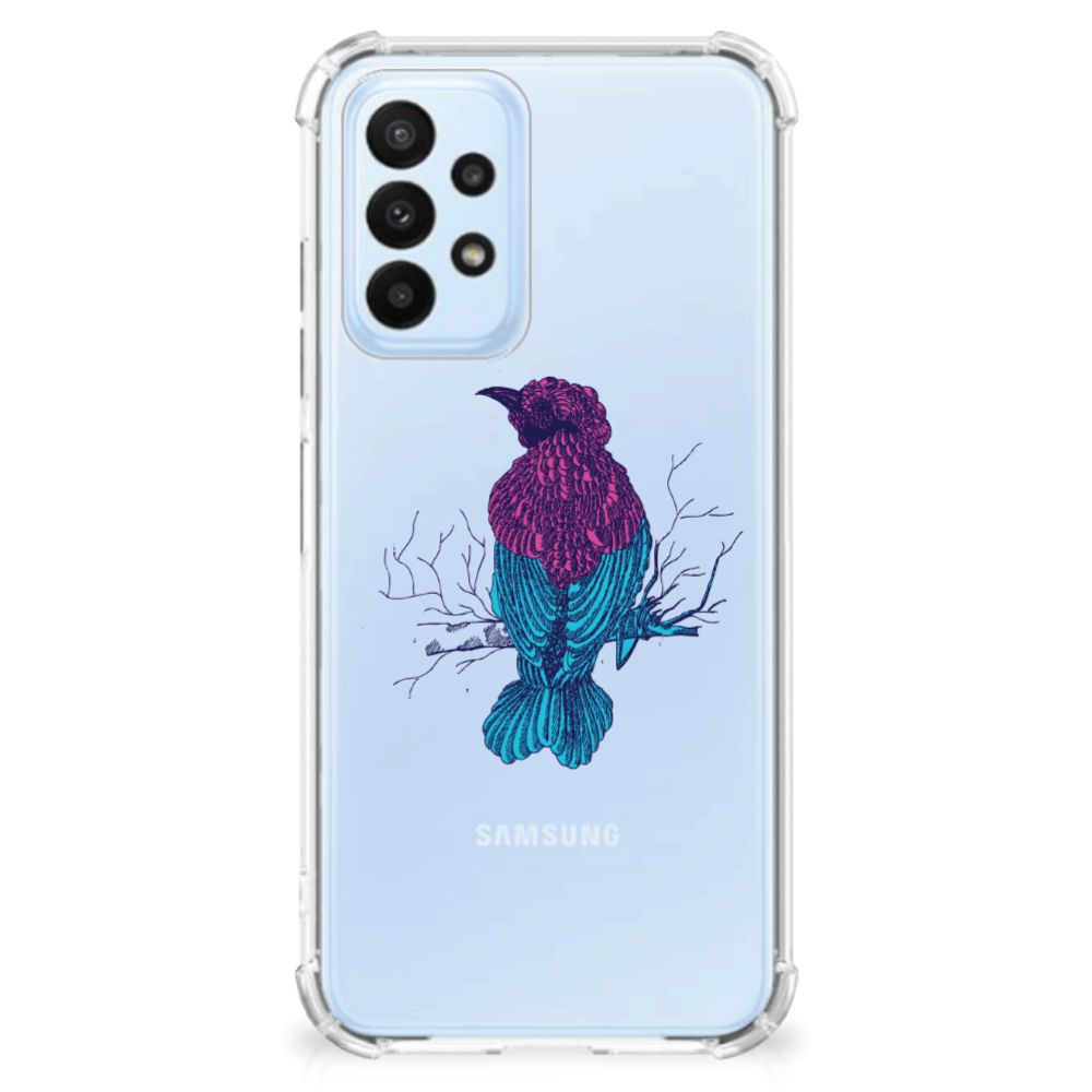 Samsung Galaxy A23 Stevig Bumper Hoesje Merel - B2C Telecom