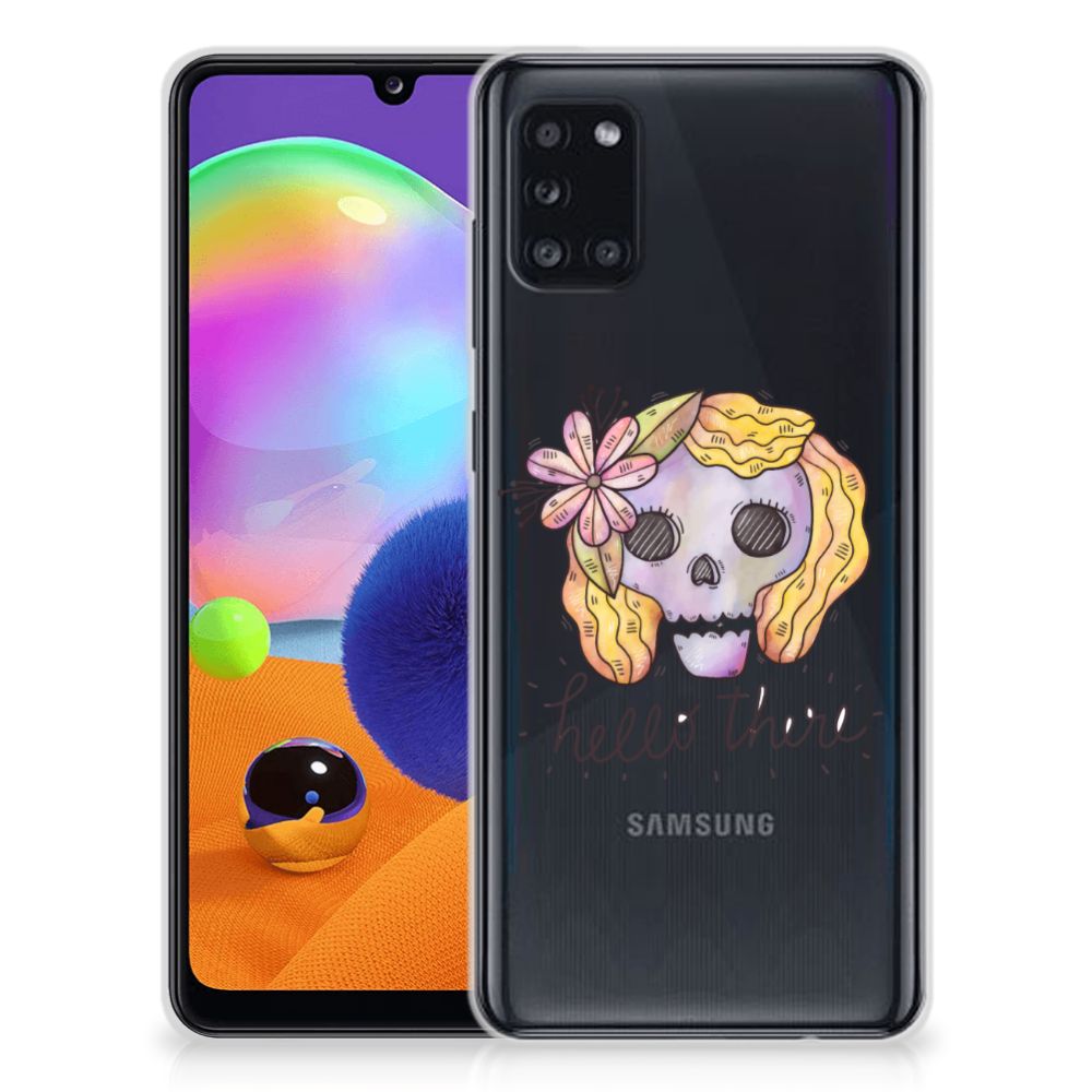 Silicone Back Case Samsung Galaxy A31 Boho Skull B2C Telecom