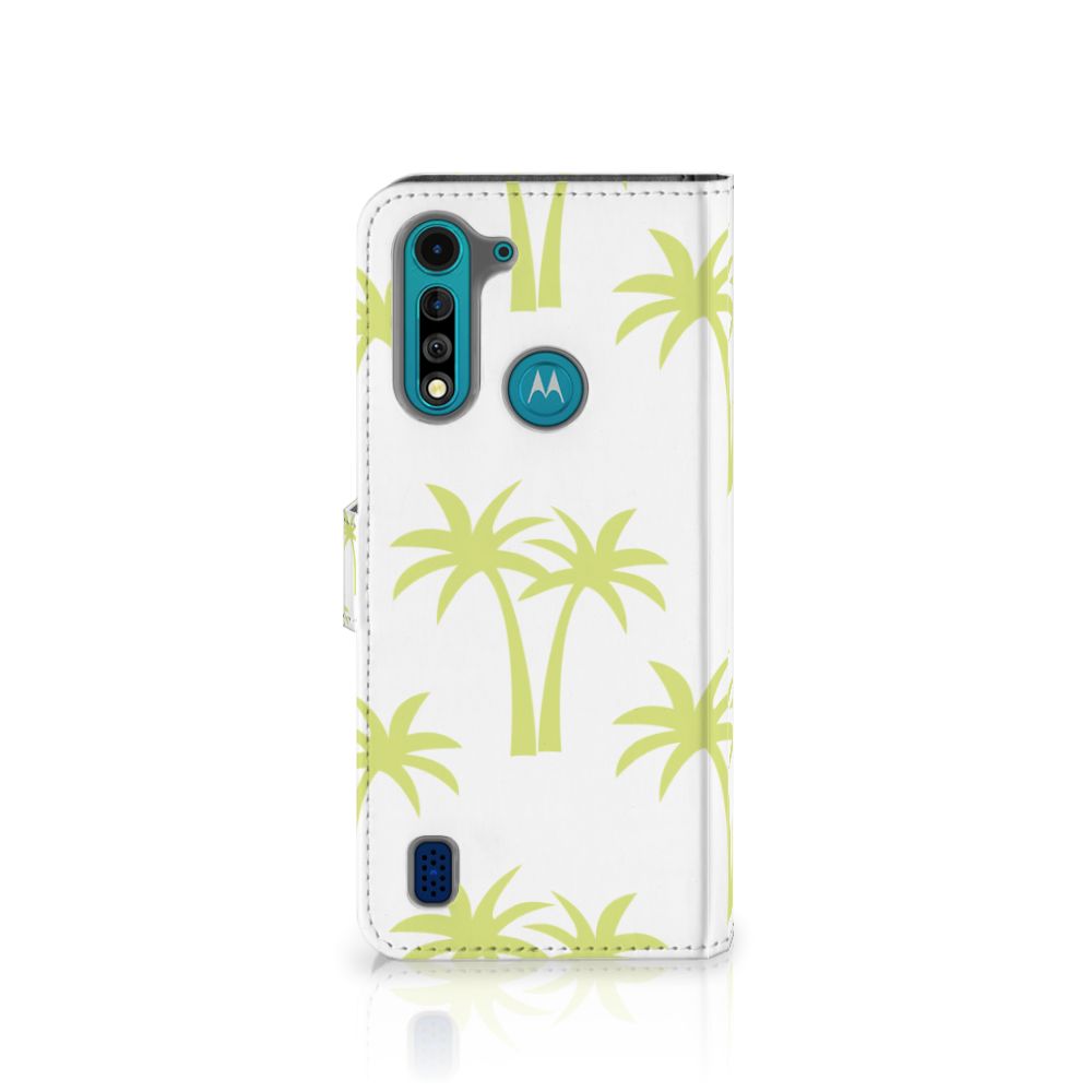 Motorola G8 Power Lite Hoesje Palmtrees