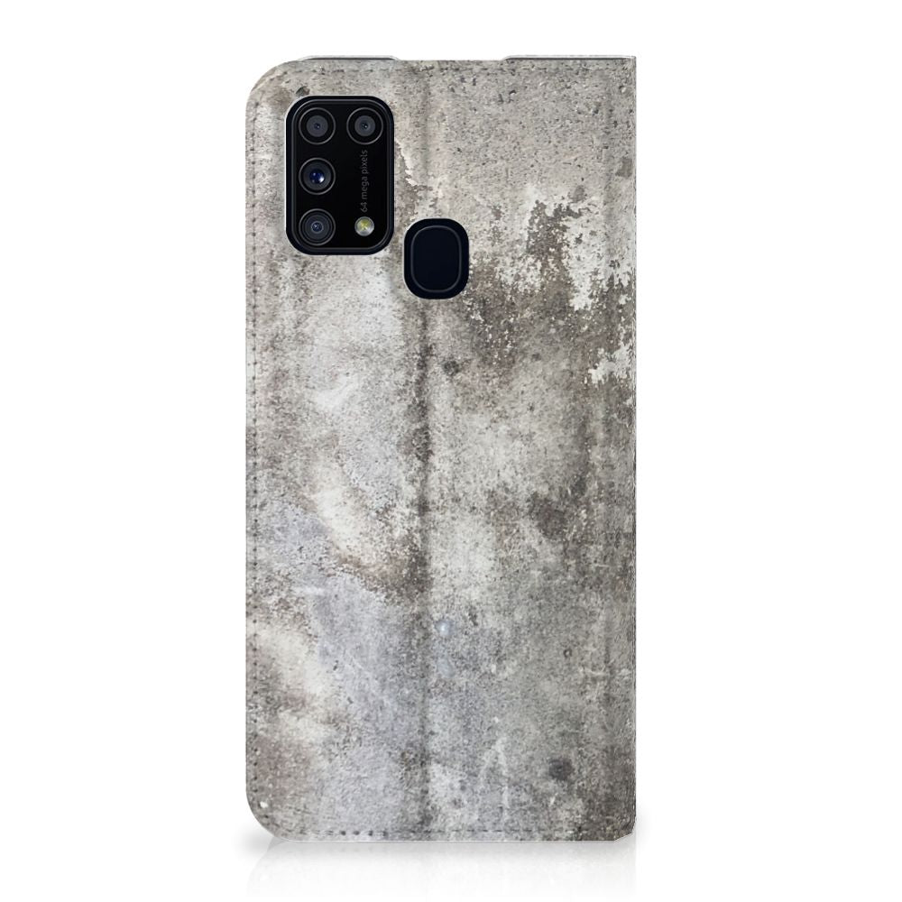 Samsung Galaxy M31 Standcase Beton Print - B2C Telecom