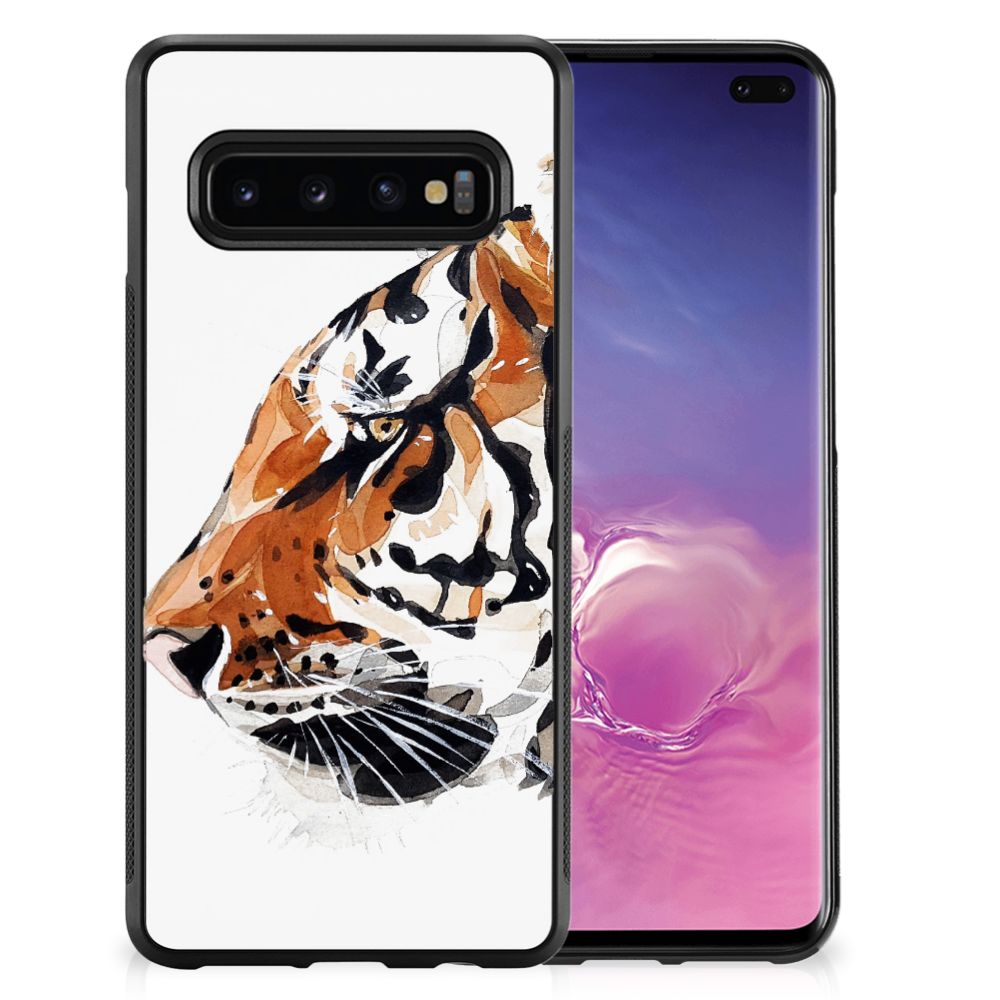 Case Samsung Galaxy S10+ Watercolor Tiger