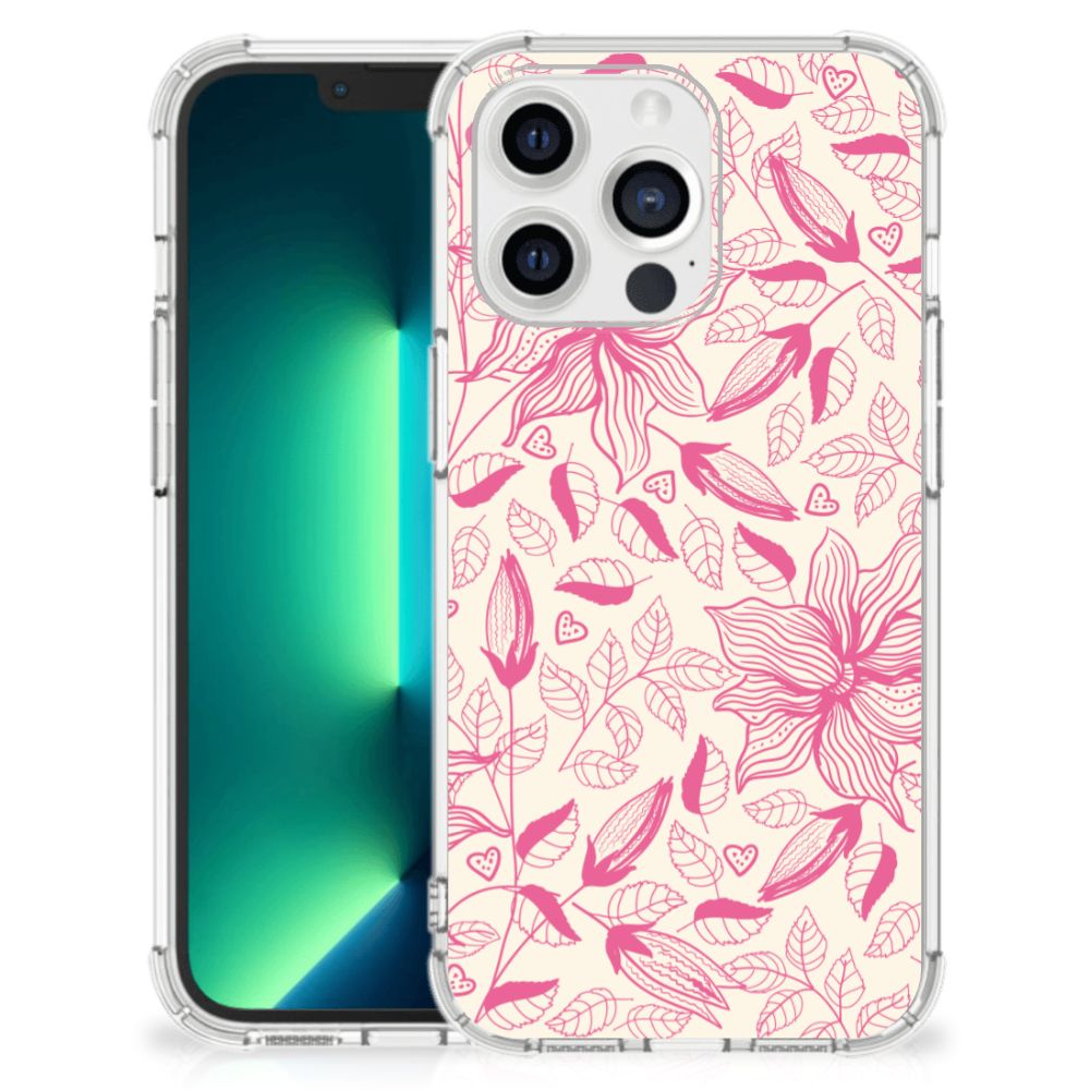 iPhone 13 Pro Max Case Pink Flowers - B2C Telecom