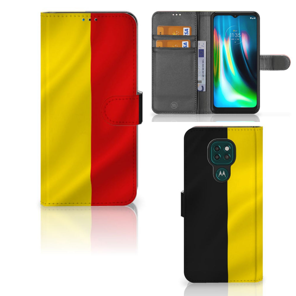 Motorola Moto G9 Play | E7 Plus Bookstyle Case Belgische Vlag