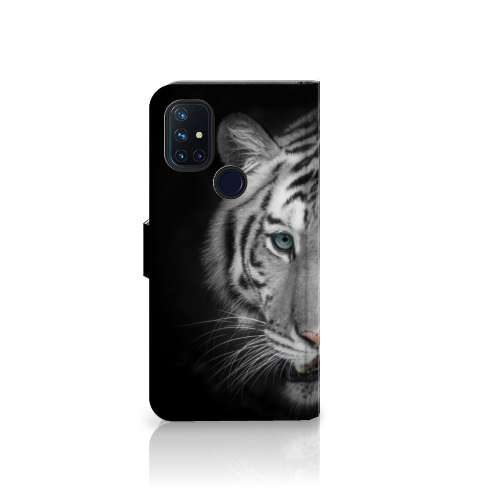 OnePlus Nord N10 Telefoonhoesje met Pasjes Tijger