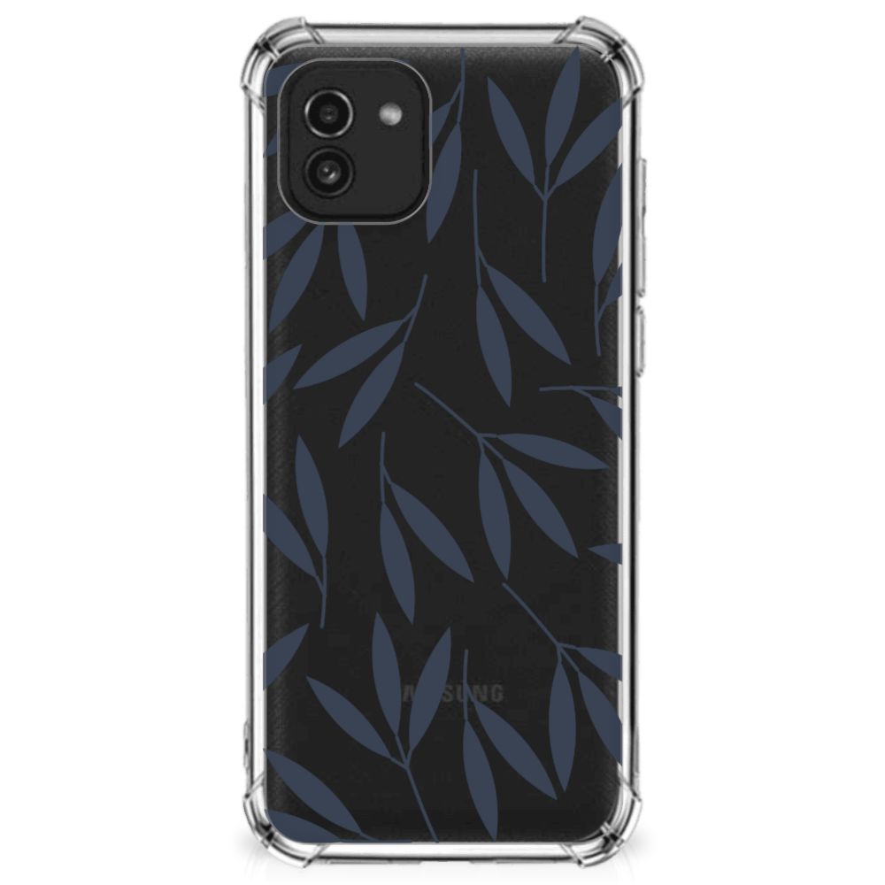 Samsung Galaxy A03 Case Leaves Blue B2C Telecom