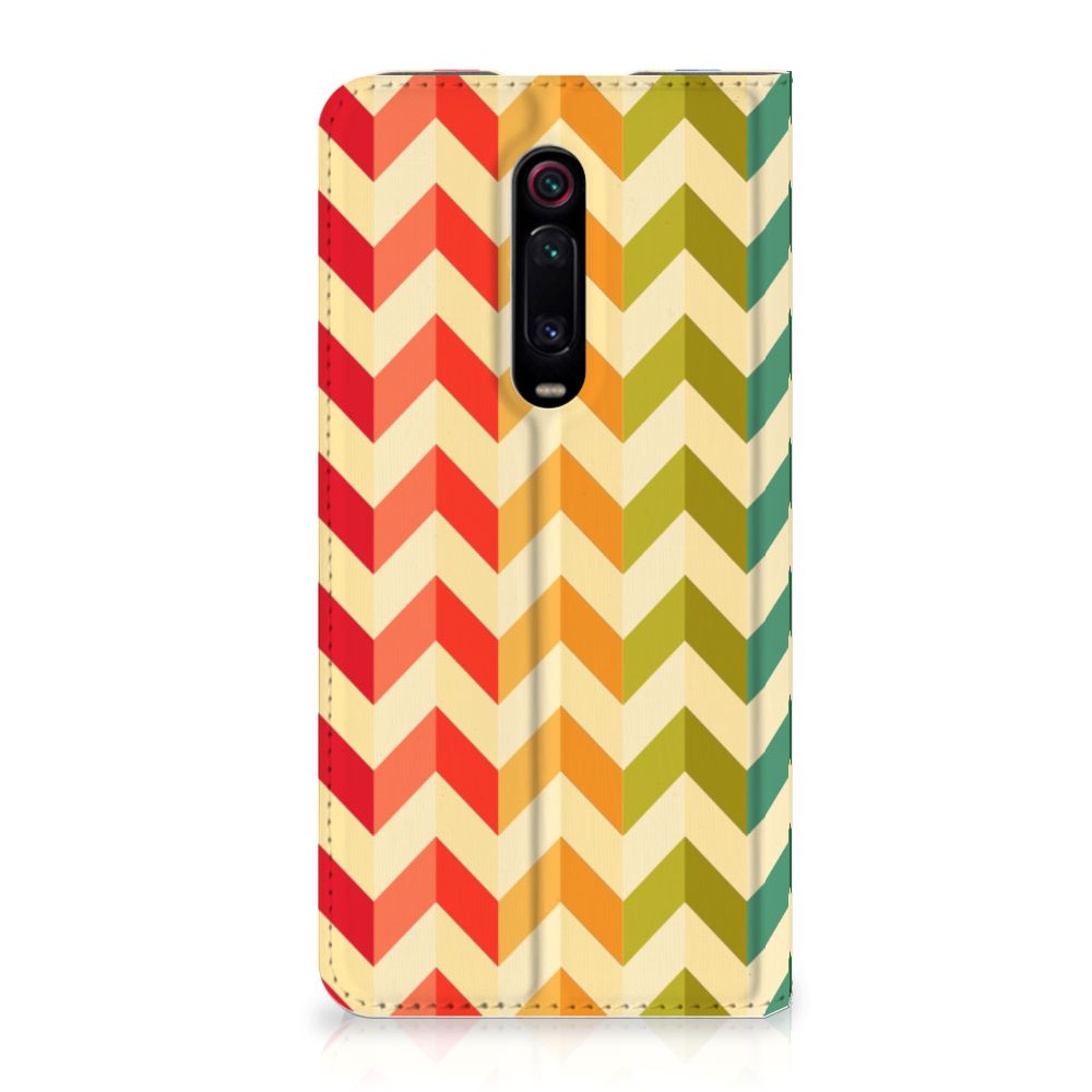 Xiaomi Redmi K20 Pro Hoesje met Magneet Zigzag Multi Color - B2C Telecom