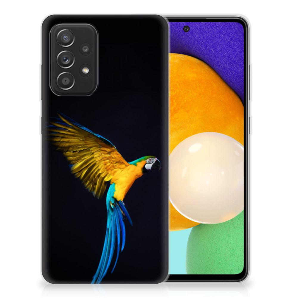 Samsung Galaxy A52 (5G/4G) TPU Hoesje Papegaai