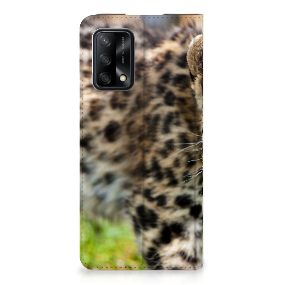 OPPO A74 4G Hoesje maken Baby Luipaard - B2C Telecom