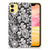 Apple iPhone 11 TPU Case Black Flowers